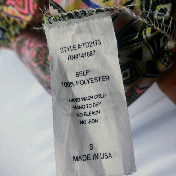 TCEC Multi Color Pattern Spring Summer Dress - Picture 5 of 5